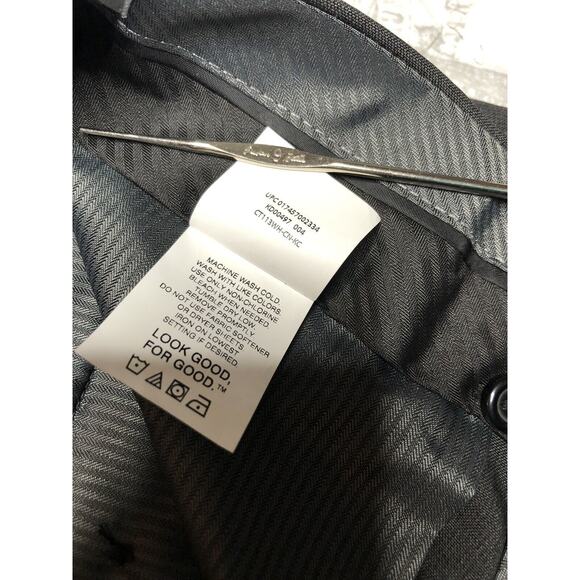 Kenneth Cole STRETCH MICRO CHECK MODERN FIT TECHNI-COLE DRESS PANT 30W 32L - Picture 11 of 12